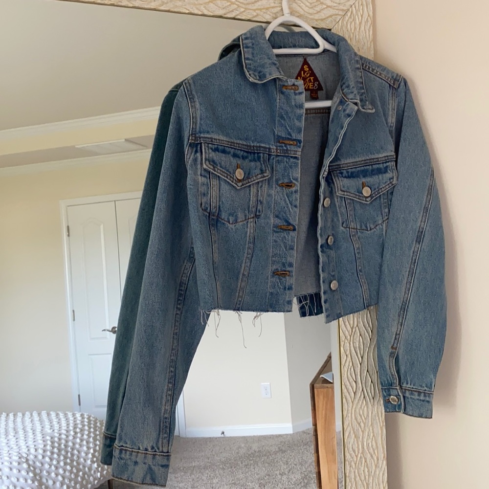 Signature8 cropped jean jacket